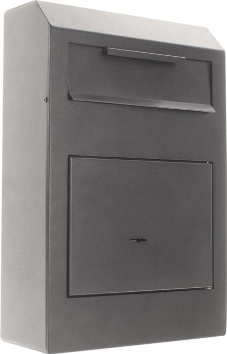 Tresor H380xB250xT115mm 5 l 1 Tür, 1 Einwurfklappe schwarz ROTTNER