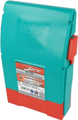 Hammerbohrersatz Trijet Ultimate 7-tlg.SDS-plus Ku.-Box HELLER