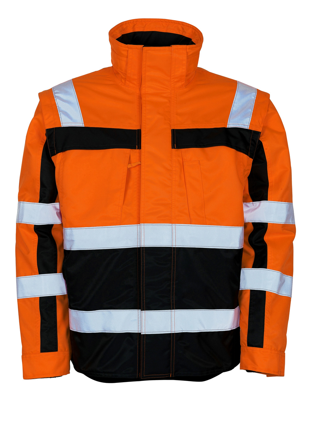 Winterjacke SAFE COMPETE Hi-vis Orange/Marine M
