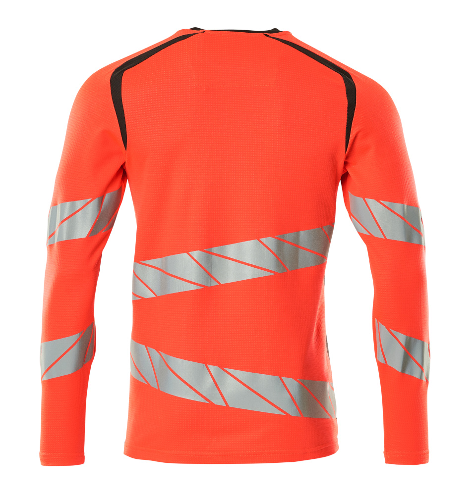 Langarmshirt ACCELERATE SAFE Hi-vis Rot/Dunkelanthrazit L  ONE