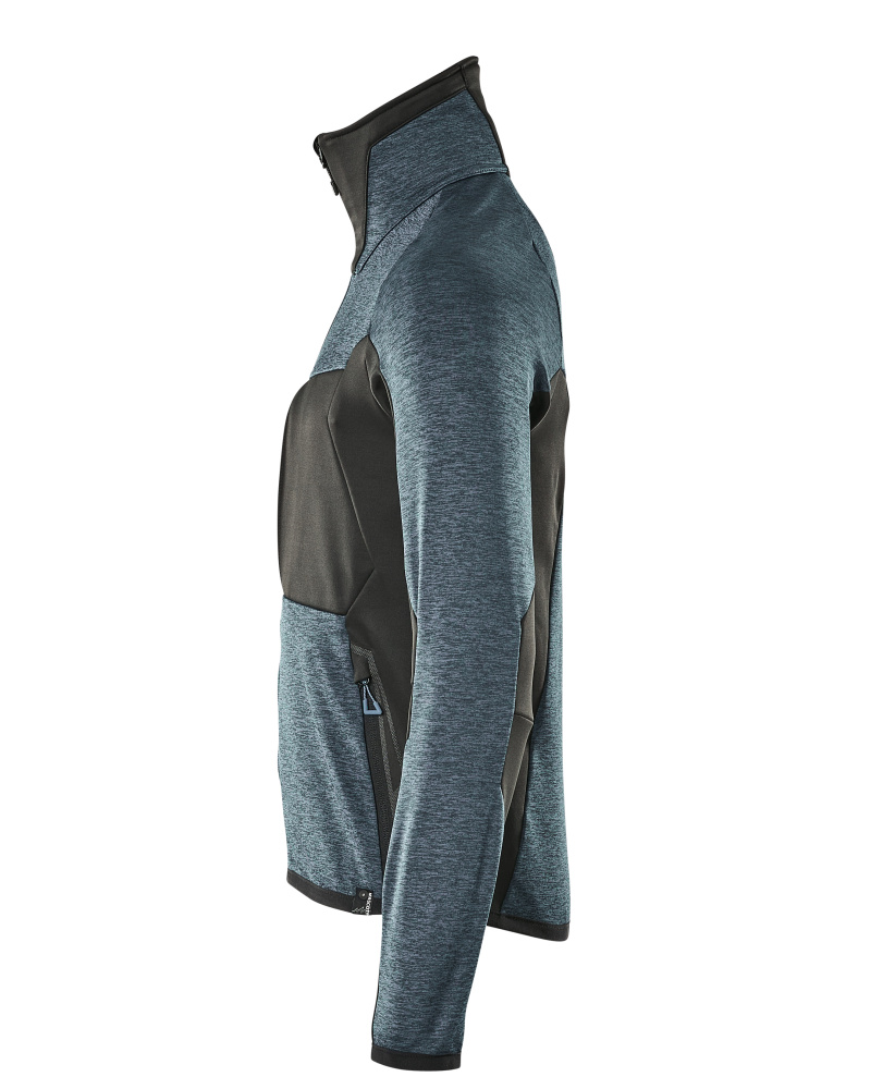 Fleecejacke ADVANCED Dunkelpetroleum/Schwarz S