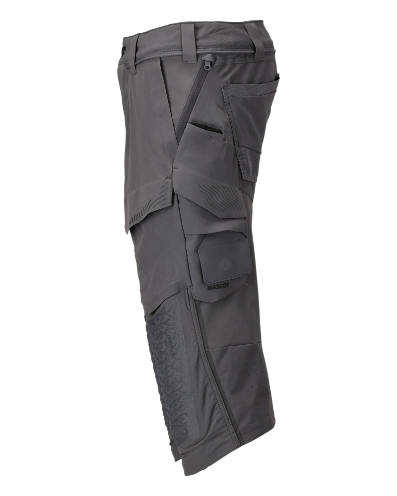 Dreiviertel-Hose mit Knietaschen CUSTOMIZED Anthrazitgrau C64