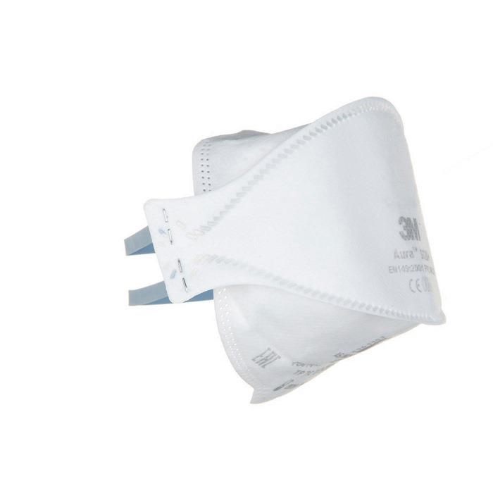 Atemschutzmaske Aura™ 9320+ ohne Ausatemventil, faltbar 3M