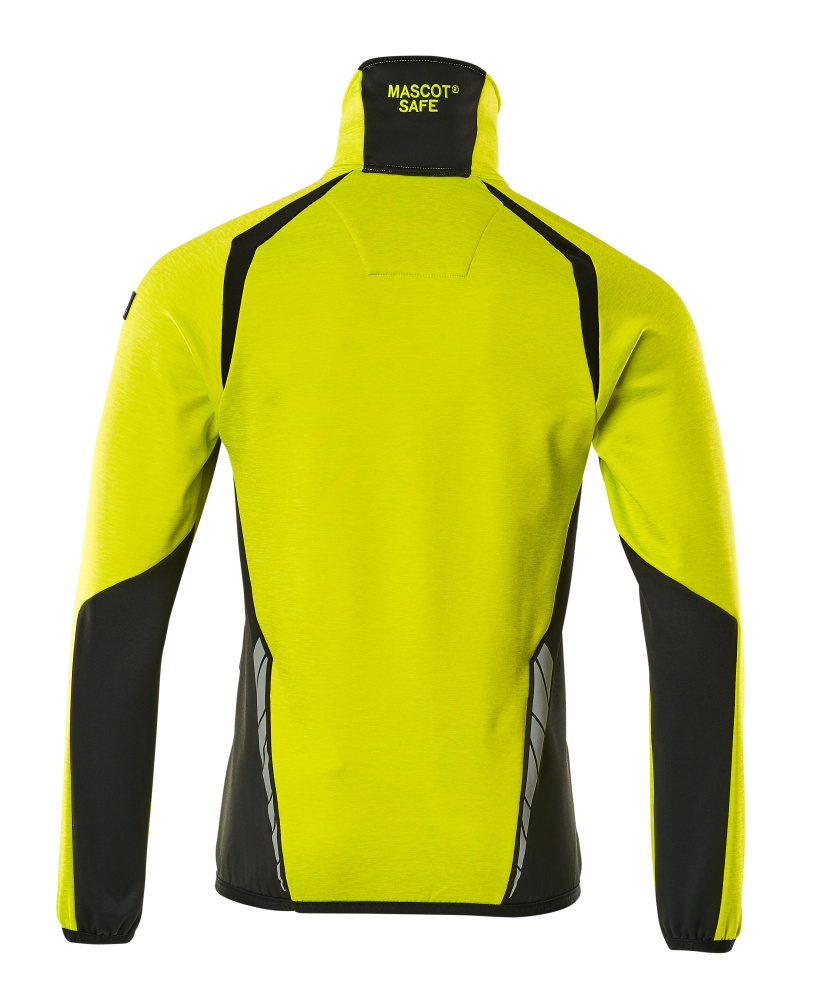 Fleecejacke mit kurzem Reißverschluss ACCELERATE SAFE Hi-vis Gelb/Schwarz L