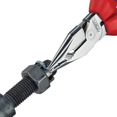Spitzkombizange L.185mm pol.Comfort-Griff verchr.KNIPEX
