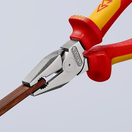 Kraftkombizange L.180mm verchr.Mehrkomp.-Hüllen VDE KNIPEX
