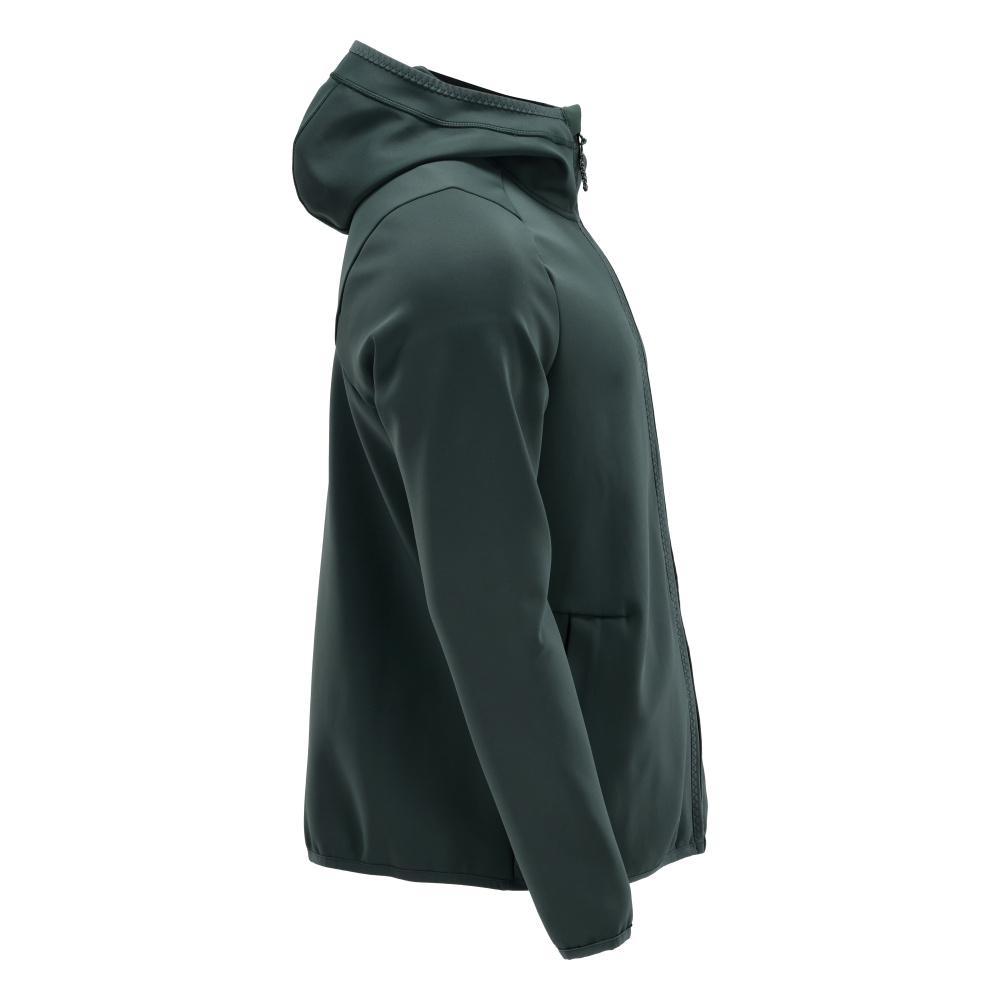 Fleecejacke mit Kapuze CUSTOMIZED Waldgrün S