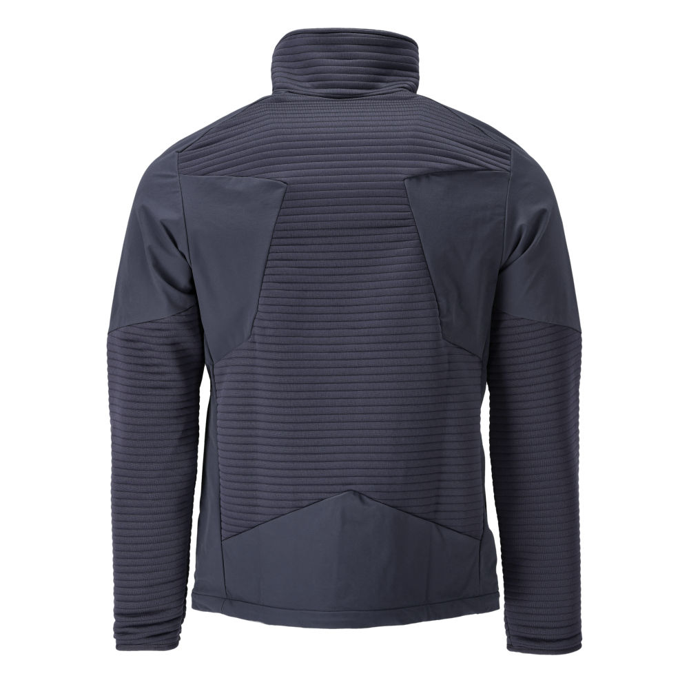 Fleecepullover mit Reißverschluss und Futter CUSTOMIZED Schwarzblau M