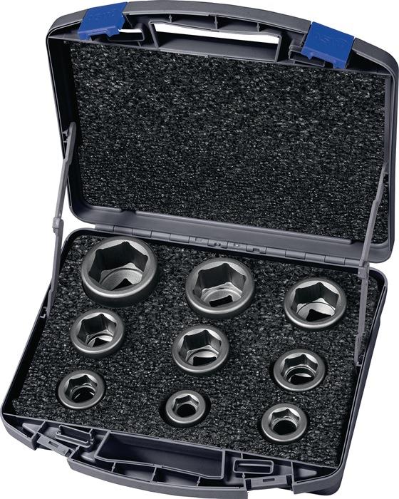 Kraftstecknusssatz 740 KS 9 OL 11-teilig 3/4 ″ 6-kant ASW