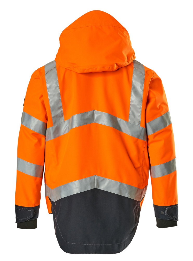 Hardshelljacke SAFE SUPREME Hi-vis Orange/Schwarzblau 3XL