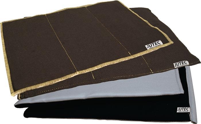 Flammschutzmatte bis 700 °C Trockenmatte als Lötunterlage mit Aluverstärkung braun 330 mm 5 mm 500 mm