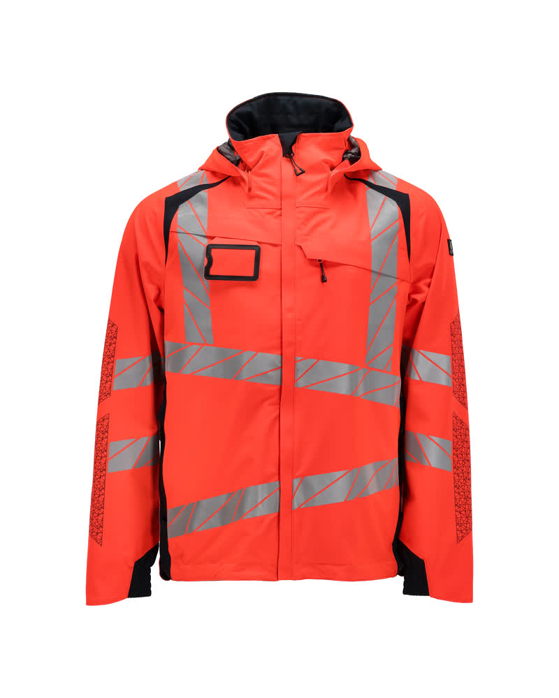 Hardshelljacke ACCELERATE SAFE Hi-vis Rot/Schwarzblau S