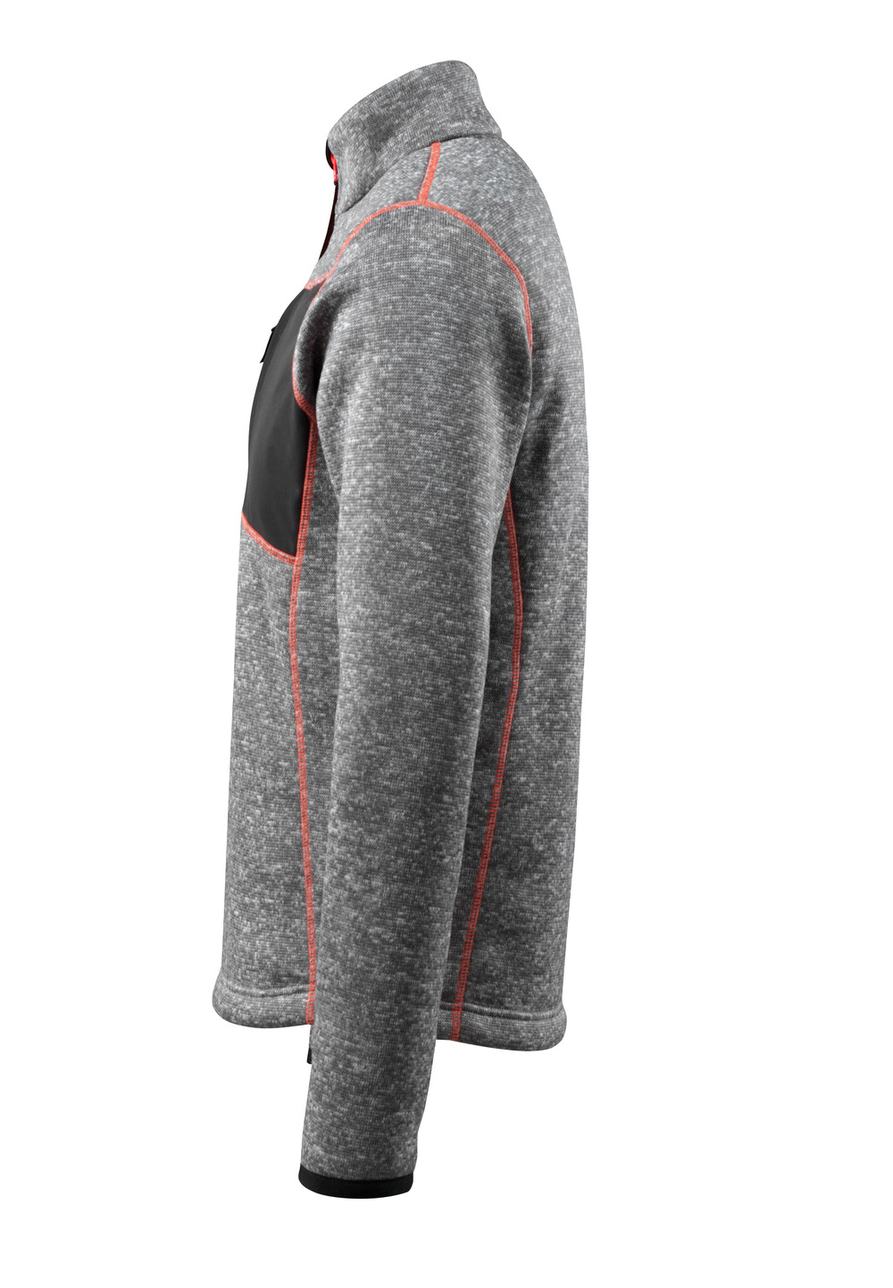 Strickpullover mit kurzem Reißverschluss HARDWEAR Grau-meliert M