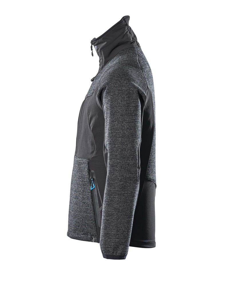 Strickjacke mit Reißverschluss ADVANCED Schwarz M