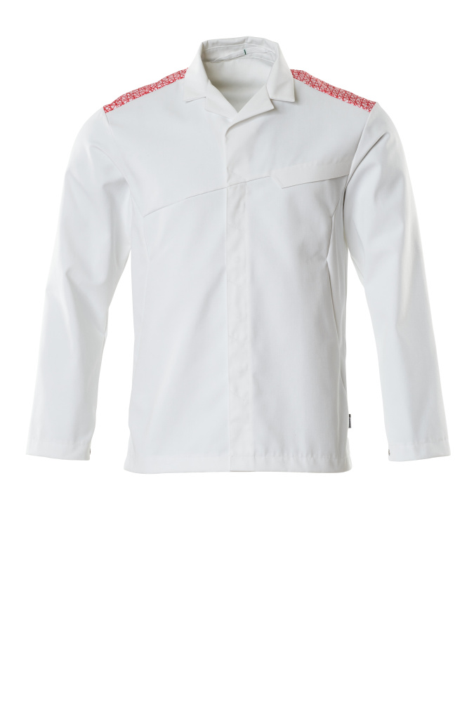 Jacke FOOD & CARE Weiß/Verkehrsrot 5XL