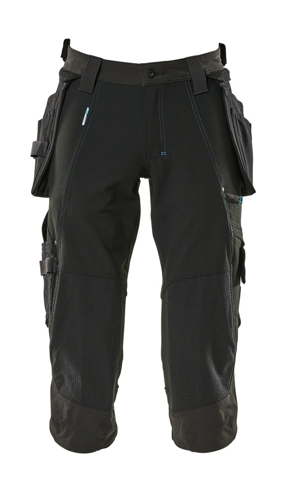 Dreiviertel-Hose mit Hängetaschen ADVANCED Schwarz C42