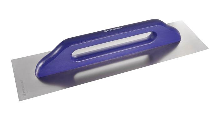 Schweizer Glättekelle Länge 500 mm Breite 130 mm rostfrei, m. Buchenholzheft Edelstahl Stärke 0,7 mm PROMAT