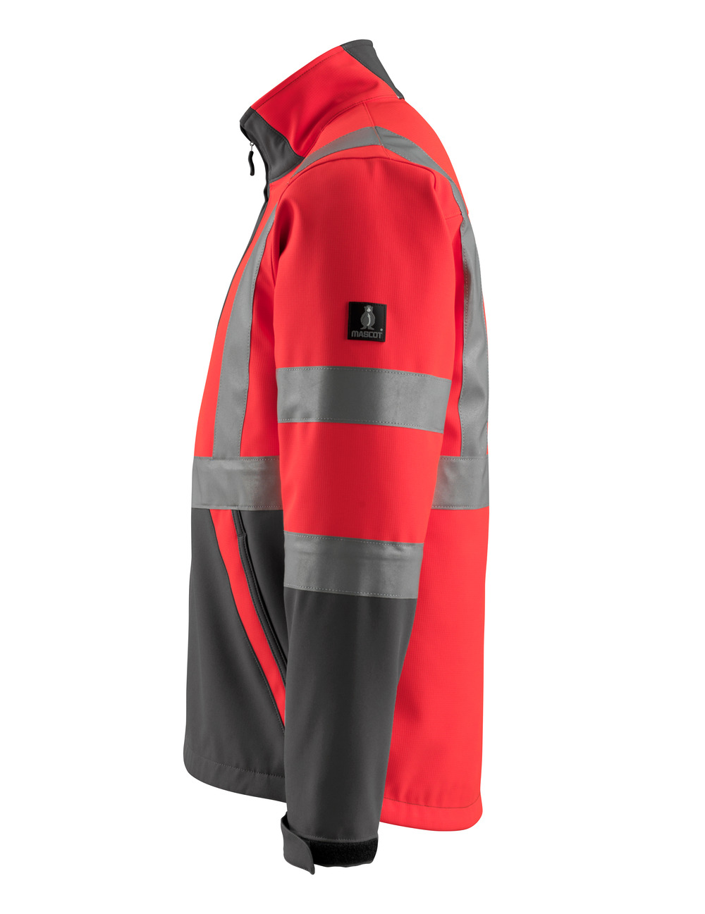 Softshelljacke SAFE LIGHT Hi-vis Rot/Dunkelanthrazit L