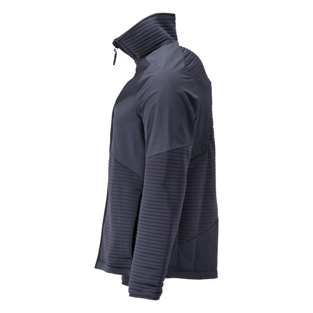 Fleecepullover mit Reißverschluss und Futter CUSTOMIZED Schwarzblau M