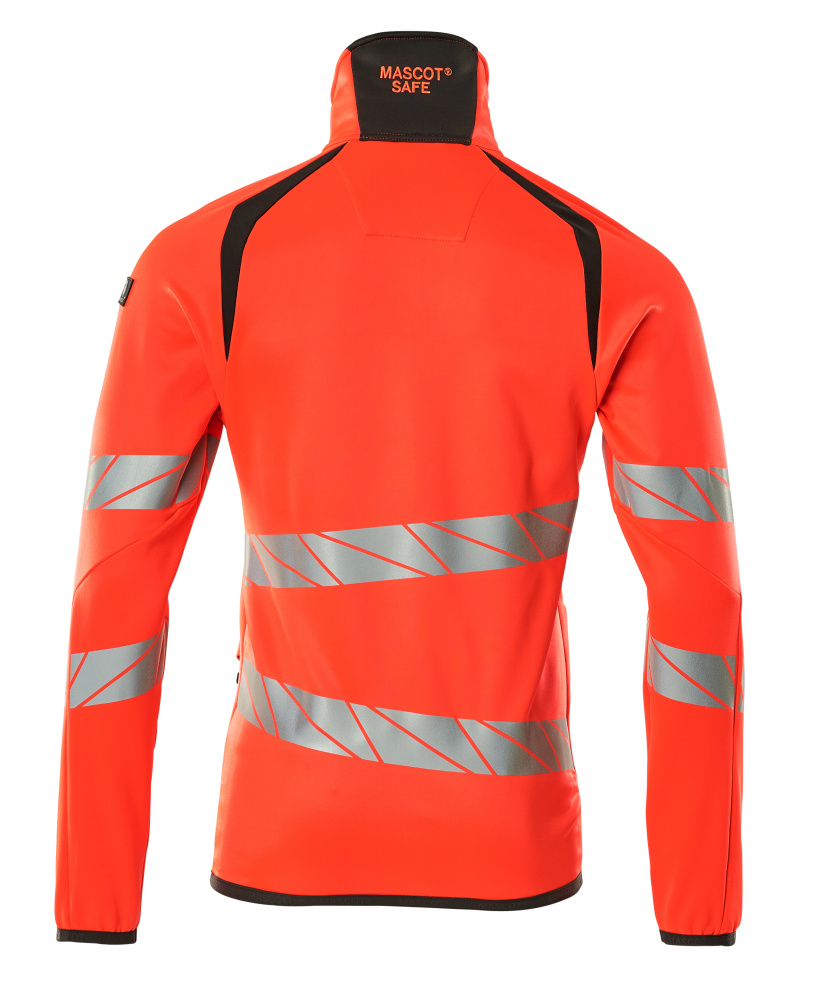 Fleecejacke ACCELERATE SAFE Hi-vis Rot/Dunkelanthrazit L