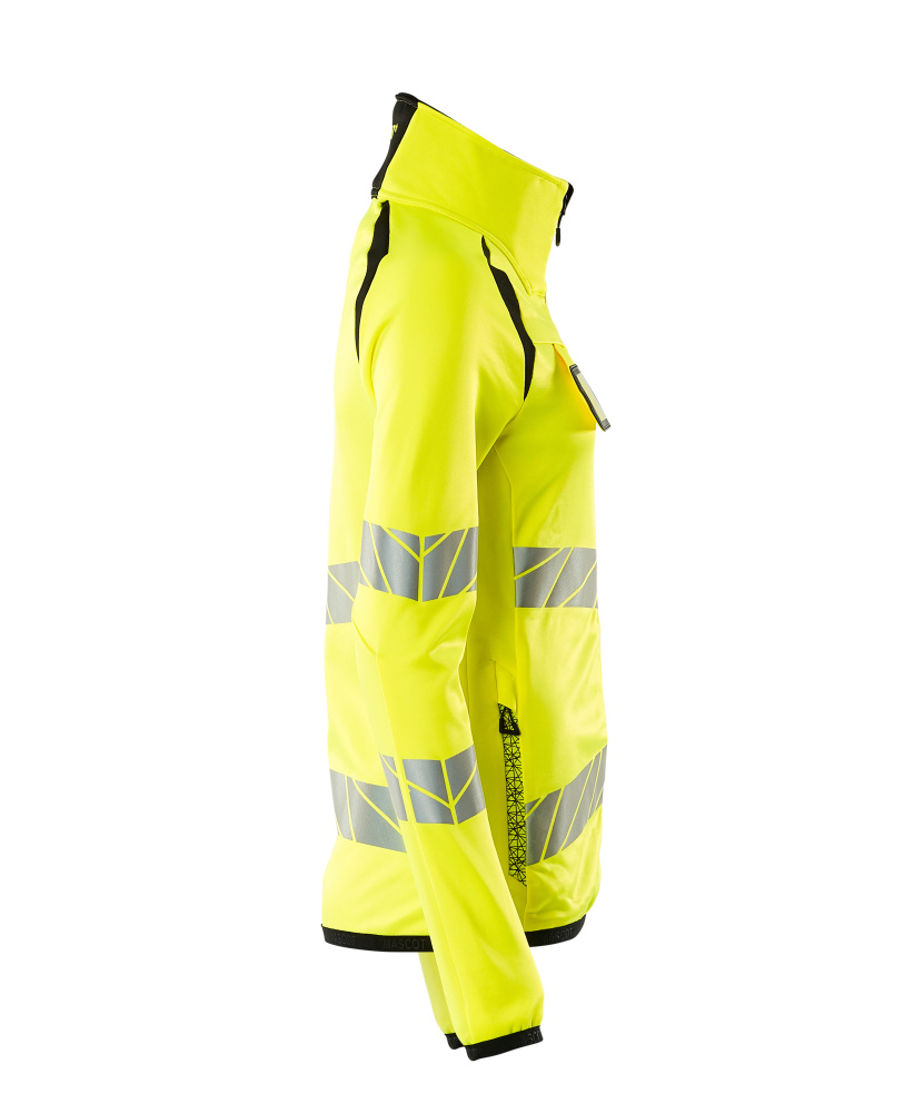 Damen-Passform Fleecejacke ACCELERATE SAFE Hi-vis Gelb/Schwarz L