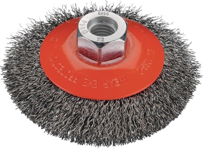 Kegelbürste 16 mm 0,3 mm Stahl sehr gut geeignet bedingt geeignet sehr gut geeignet