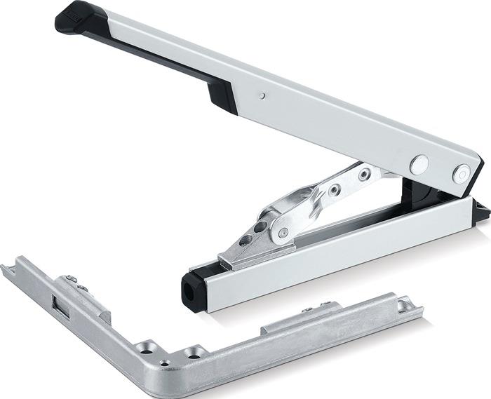 Handhebel mit Eckumlenkung mit Eckumlenkung silber