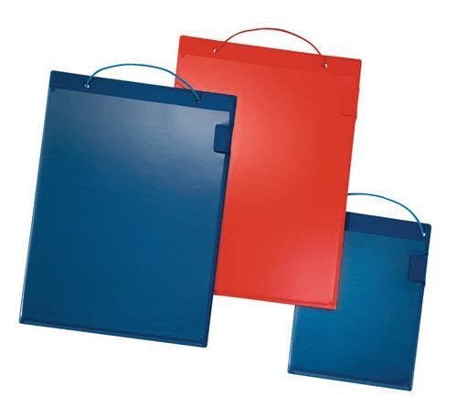 Auftragstasche m.Klettverschluss,Kordel u.Tasche DIN A4 rot VE 10 St.EICHNER