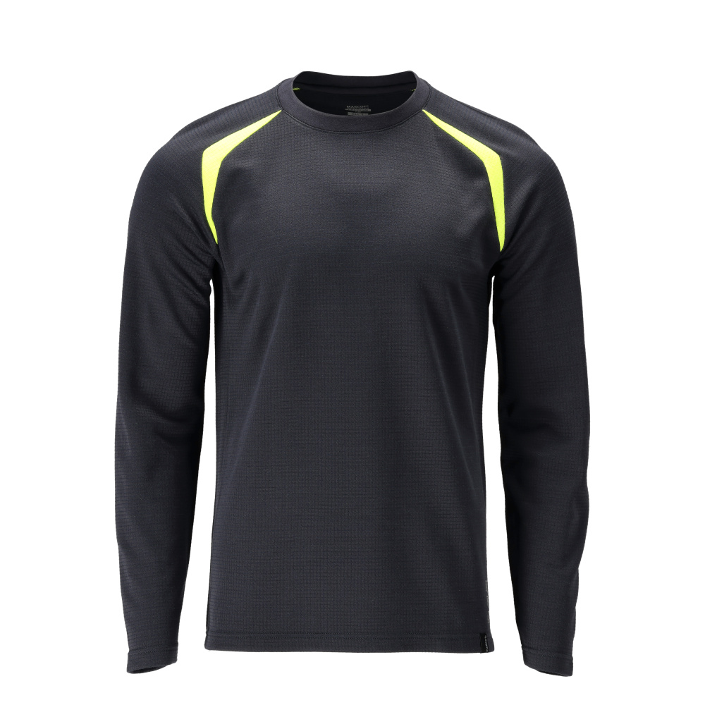 Langarmshirt ACCELERATE MULTISAFE Schwarzblau/Hi-vis Gelb 3XL