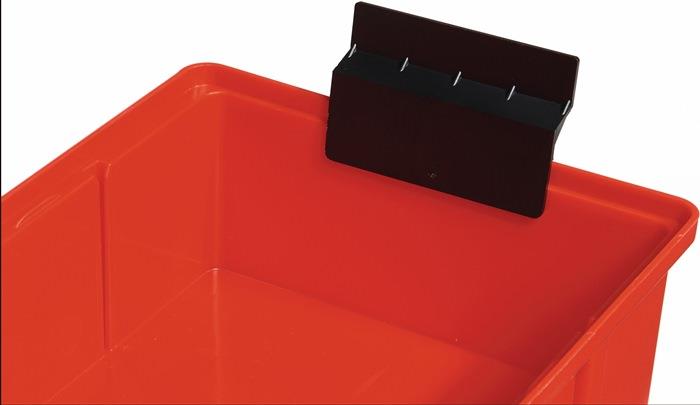 Auszugsperre für Regalkasten B.93/152/186mm schwarz PP LA-KA-PE