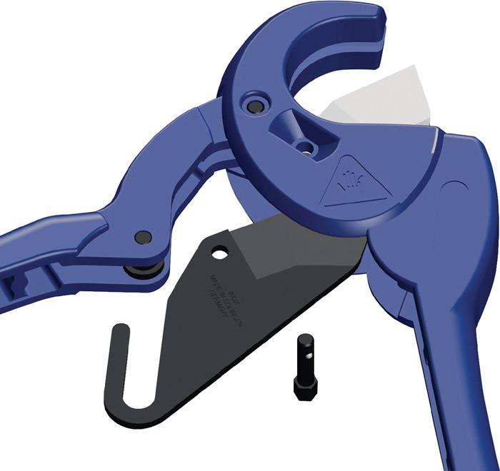 Kunststoffrohrschere PP/PE/PB/PVDF/MLP/MSR/VPE/CPVC/PVC 0 - 35 mm 0 - 1 3/8 ″ 0 - 34,93 mm