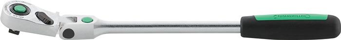 Gelenkknarre 452QR 3/8 ″ Anzahl Zähne 80 Länge 300 mm 2-Komponentengriff STAHLWILLE