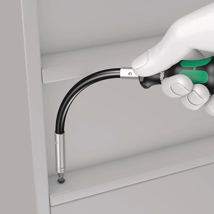 Bithandhalter 393 S 1/4 ″ mit Magnet Klingenlänge 173,5 mm Klinge flexibel 3-Komponentengriff WERA