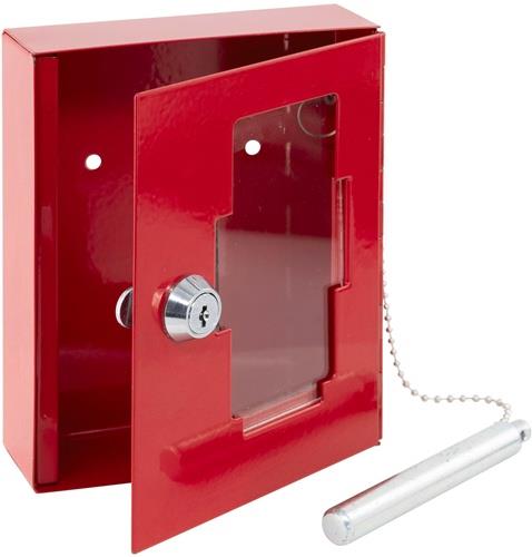 Notschlüsselbox EMG 6165 H150xB120,00xT48mm rot Stal Anz.Hak.1 BURG-WÄCHTER
