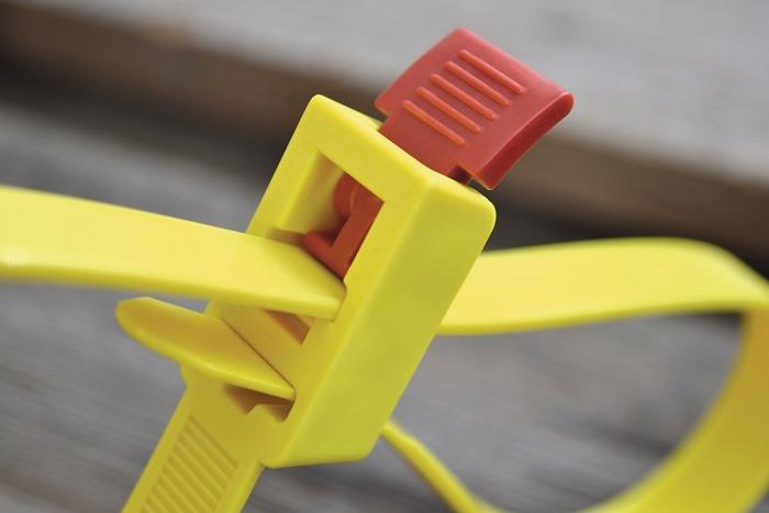 Kabelbinder SpeedyTie Länge 750 mm Breite 12 mm Polyamid gelb 5St./Btl. HELLERMANNTYTON