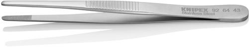 Präzisionspinzette L.120mm ger.Spitzen-B.3mm verchr.KNIPEX