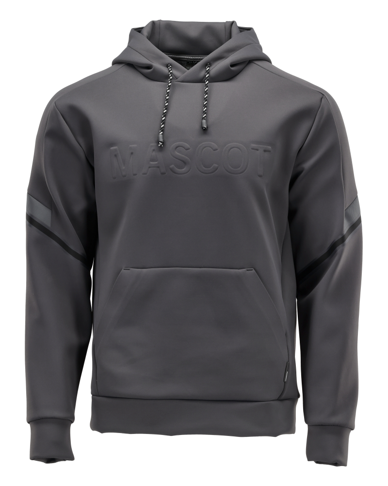 Fleece Kapuzenpullover CUSTOMIZED Anthrazitgrau XL