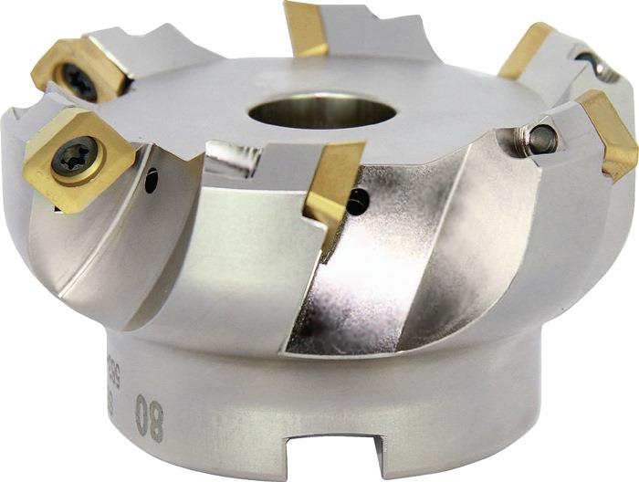 Planfräser vernickelt mit Innenkühlung PROMAT 5 63 mm