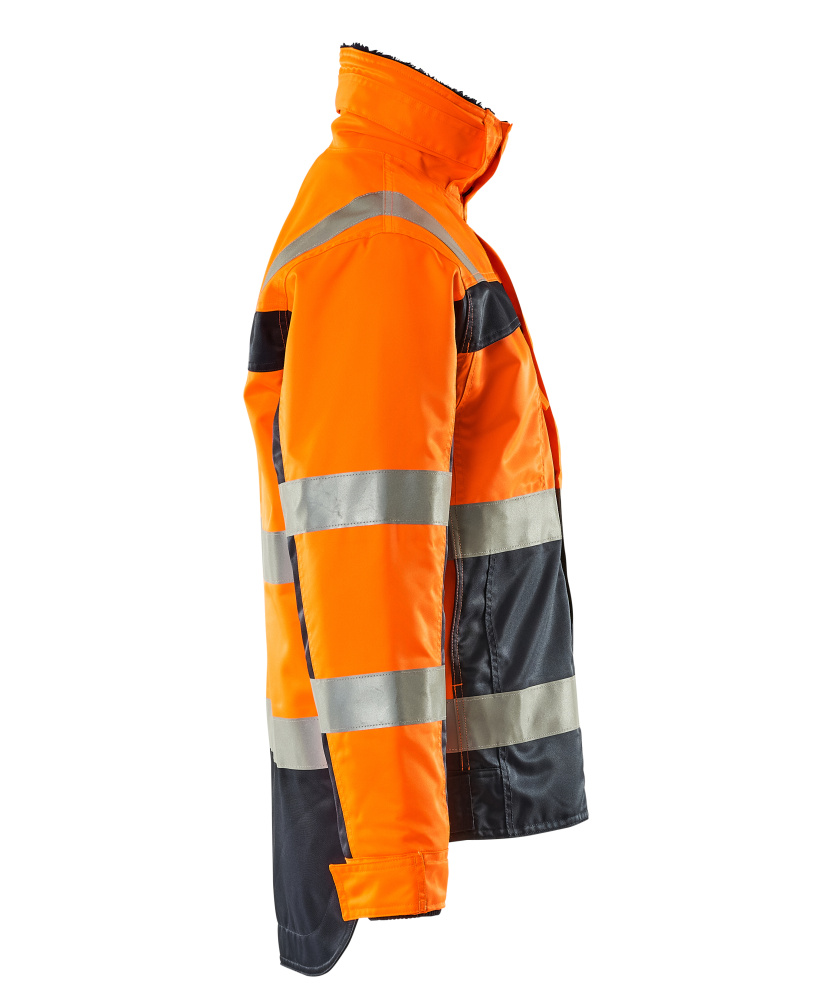 Winterjacke SAFE COMPETE Hi-vis Orange/Marine 2XL
