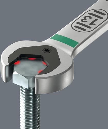Maulringratschenschlüssel 6007 Joker SW 17mm L.304,5mm WERA