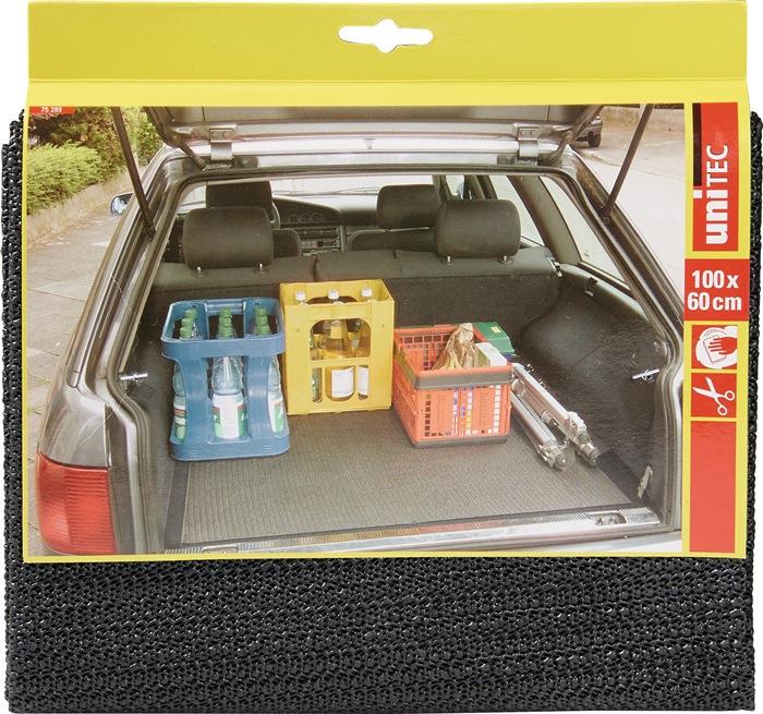 Kofferraummatte PVC grau zuschneidbar, rutschhemmend L60xB100 cm UNITEC