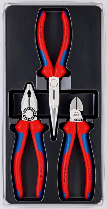 Zangensatz Montage-Paket Inhalt 3-teilig Ku.-Tiefziehteil KNIPEX