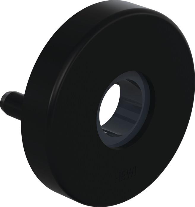 Drückerrosette HEWI 90 tiefschwarz matt