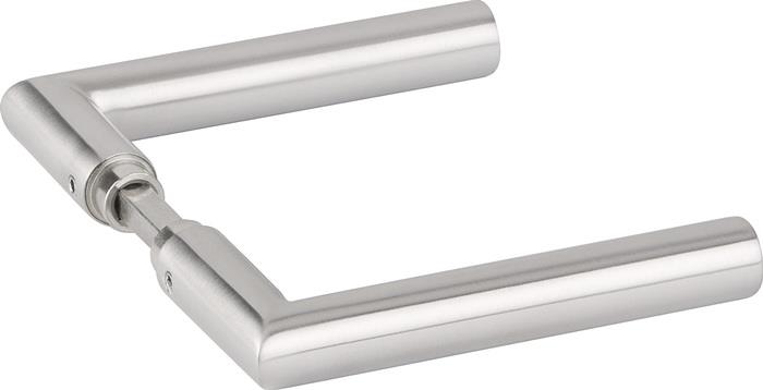 Glastürdrückerpaar Vierkant 8 mm Gehrungsform