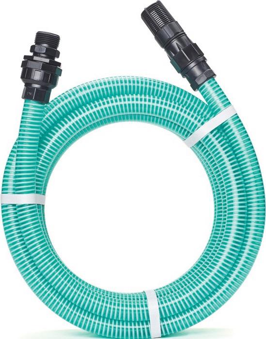 Saugschlauch-Garnitur RAUSPIRAFLEX Innen-Ø 22 mm transparent grün 2,6 mm Länge 7 m Rolle REHAU