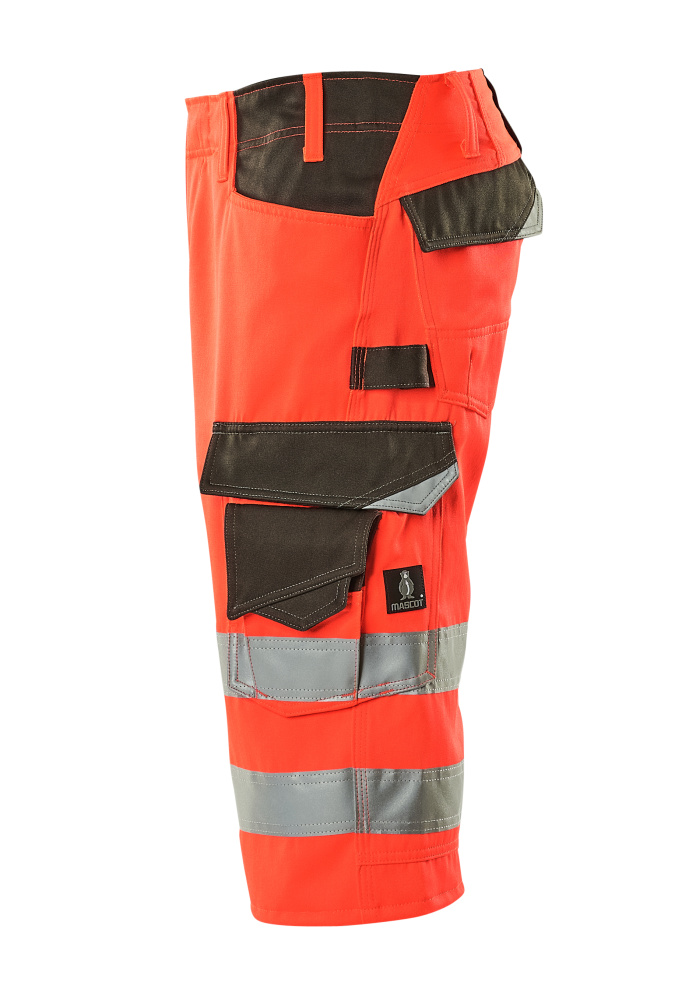 Shorts, lang SAFE SUPREME Hi-vis Rot/Dunkelanthrazit C48