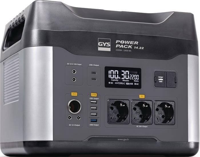 Akku-Powerbank POWER PACK 14.22 55 (1408 Wh) Ah LiFePO4 (8 Zellen) Ladezeit 7-8 h GYS
