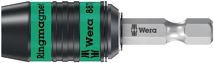 Bithalter 887/4 RR Rapidaptor 1/4 ″ F 6,3 1/4 ″ C 6,3 + E 6,3 Schnellwechselfutter Länge 57 mm WERA