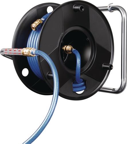 Druckluftschlauchtrommel Anti Twist f.Druckluft L.20m Ausgang 1/4 Zoll AG