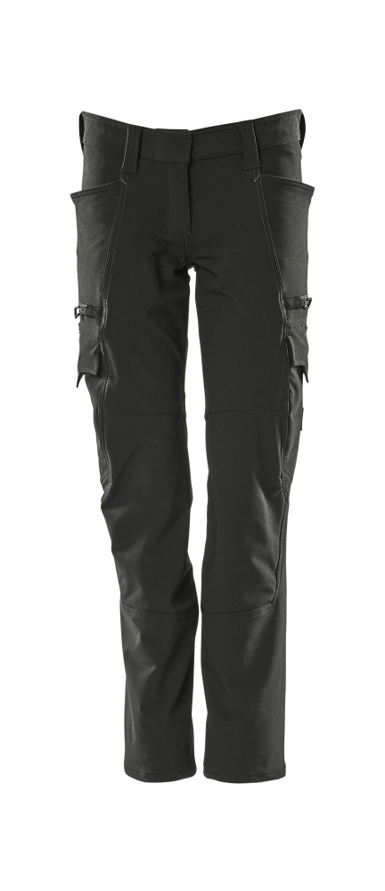 Damen-Passform PEARL Hose mit Schenkeltaschen ACCELERATE Schwarz 76C38